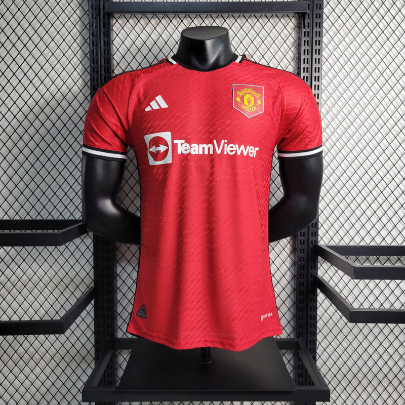 Camisa Manchester United I 23/24 - Vermelha - Adidas - Masculino Jogador