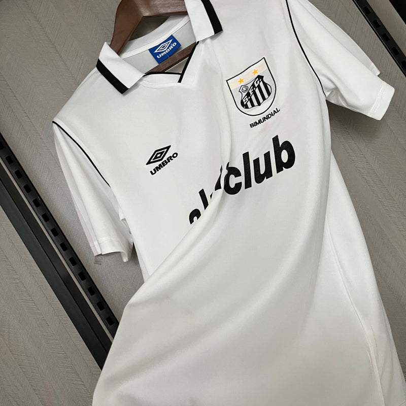 Camisa Retro Santos 2001 Home- Modelo Torcedor Masculina