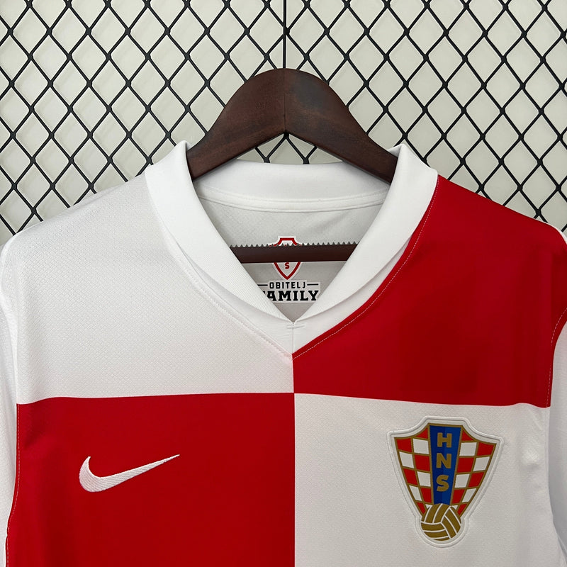 Camisa Croácia Home 24/25 - Nike Torcedor Masculina Lançamento