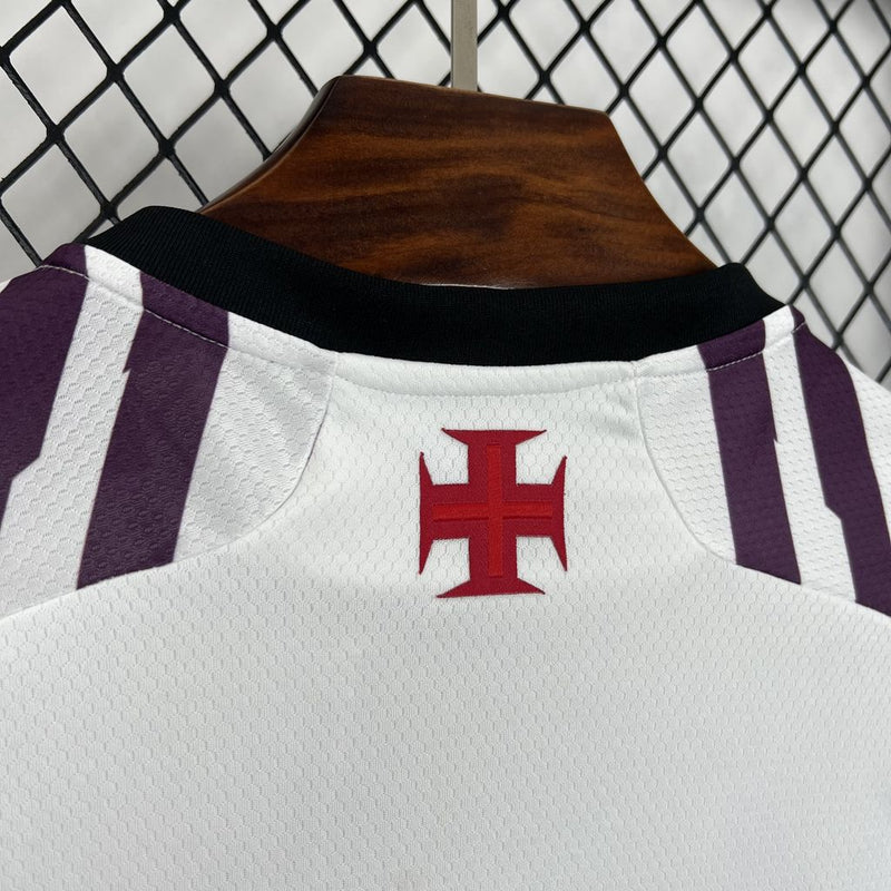 Camisa Vasco Pré-Jogo Branca 24/25 - Kappa Torcedor Masculina