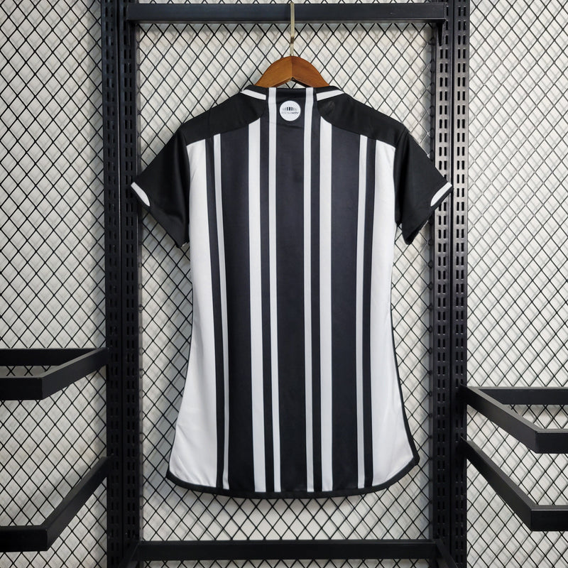 Camisa Feminina Atlético Mineiro I 23/24 Adidas - Preto e Branco