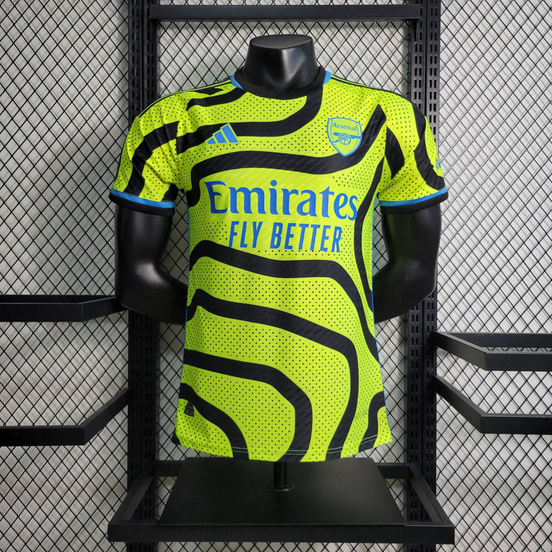 Camisa Arsenal III 23/24 Amarela com Azul - Adidas - Masculino Jogador