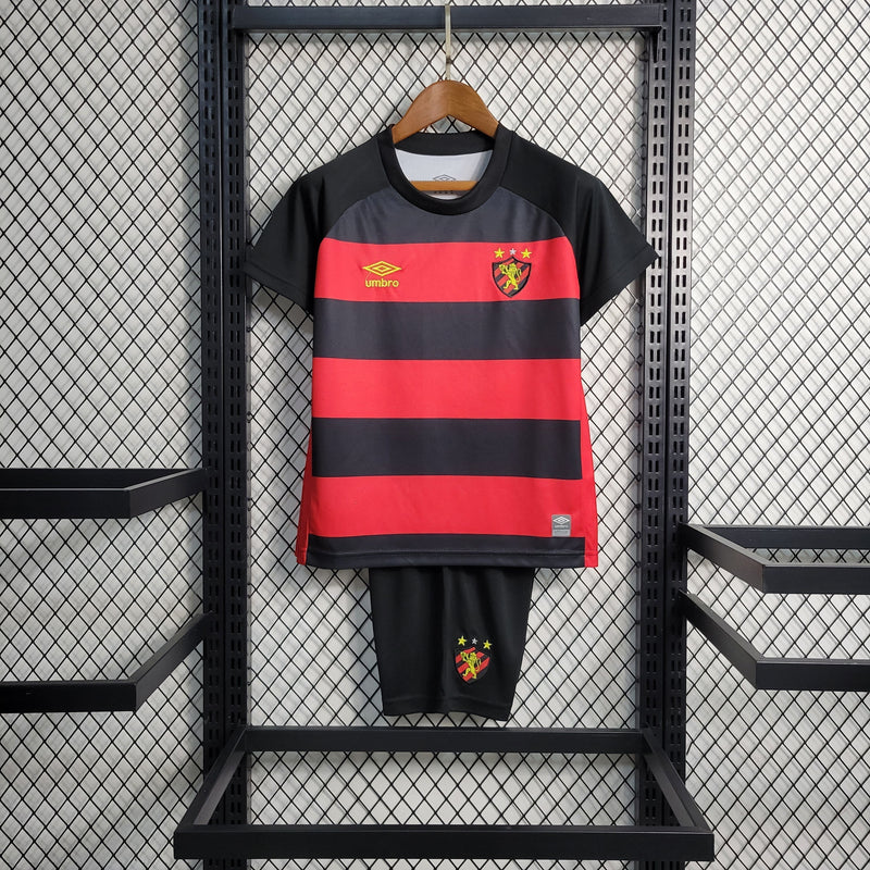 Kit Infantil Sport I 23/24 Umbro - Preto e Vermelho