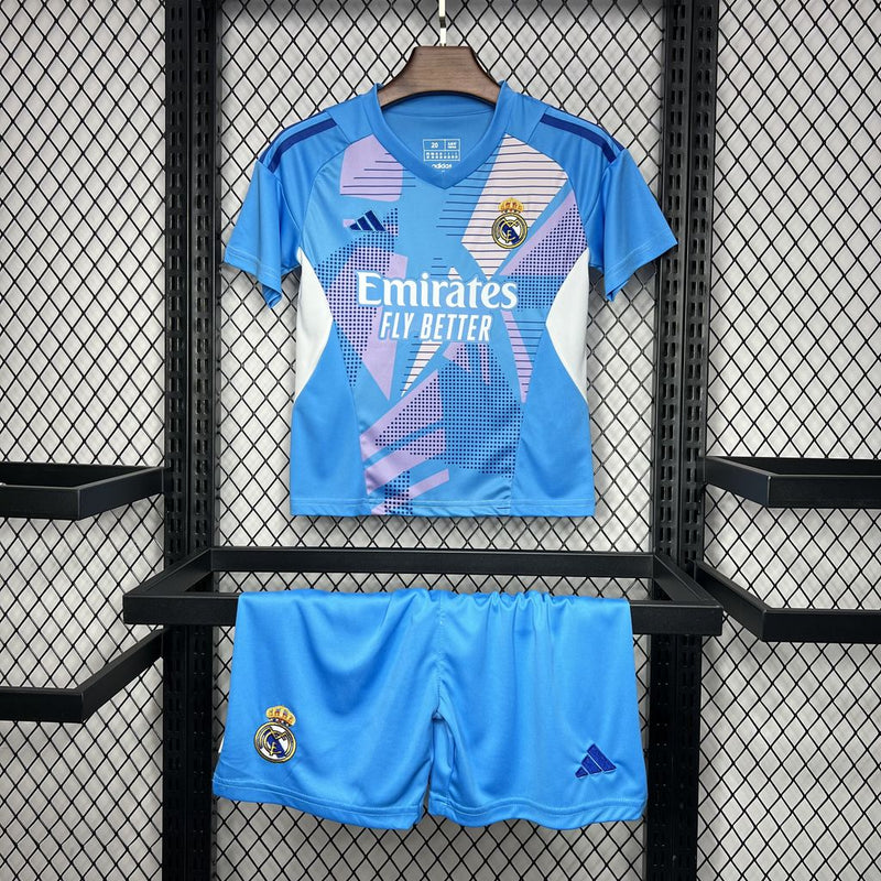 Real Madrid Infantil Goleiro 24/25 - Azul