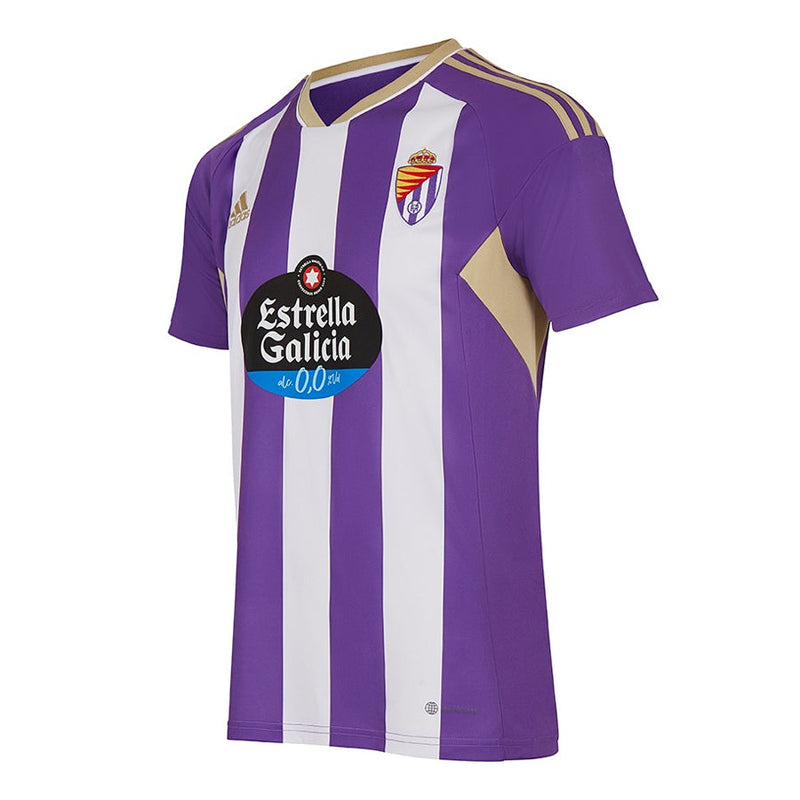 Camisa Real Valladolid I 22/23 Adidas - Roxa e Branca