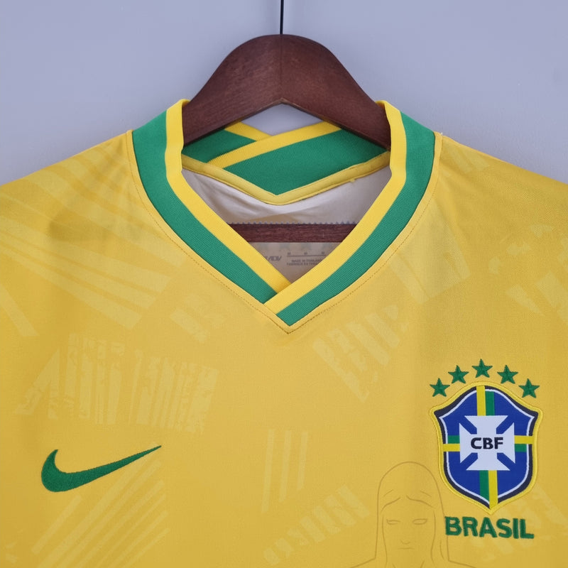 Camisa Seleção Brasil 2022 Nike - Amarela - Conceito Rio