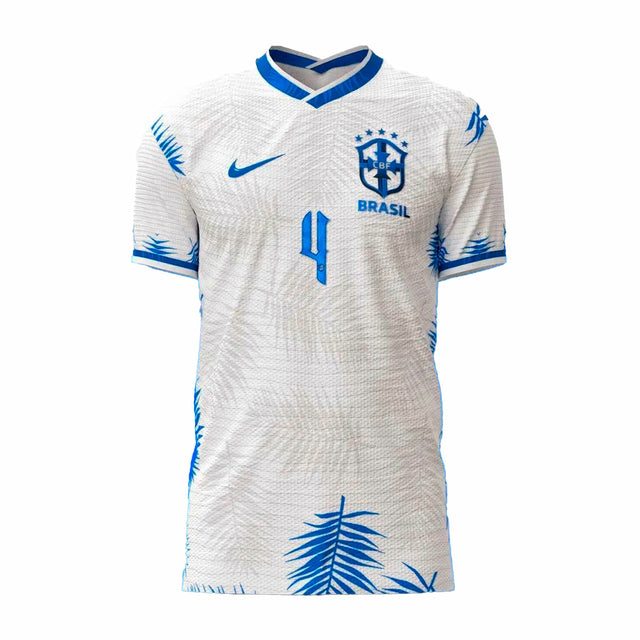 Camisa Seleção Brasil Fourth 2022 Nike - Branco - Conceito Floresta Amazônica