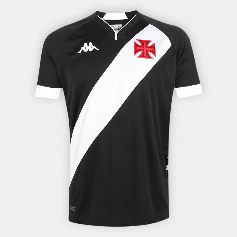 Camisa Vasco I 22/23 Kappa - Preto com listra Branca