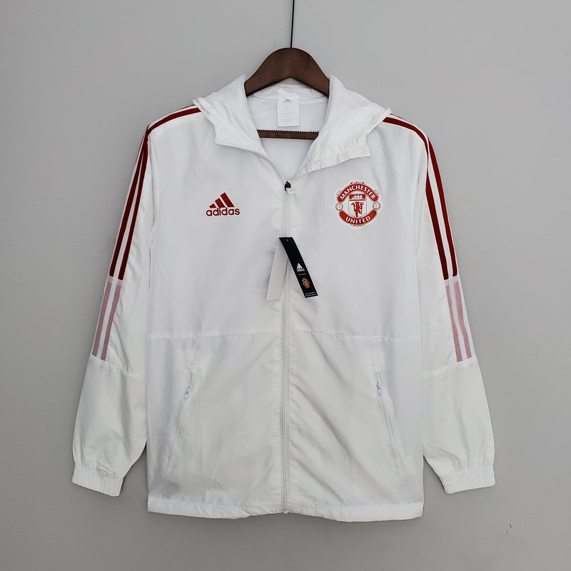 Corta-vento Manchester United 21/22 Adidas - Branco