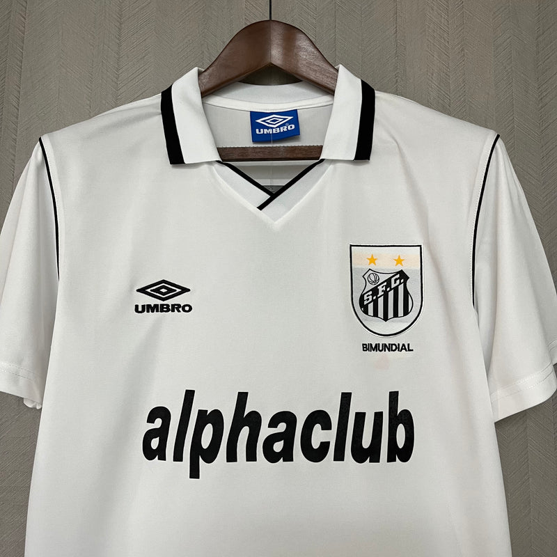 Camisa Retro Santos 2001 Home- Modelo Torcedor Masculina