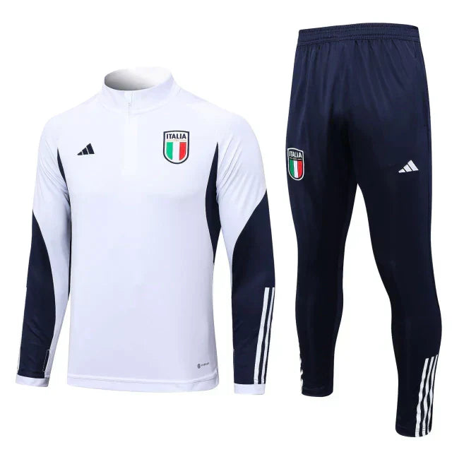 Conjunto Itália 2023 Branco/ azul  - Puma - Com Fecho