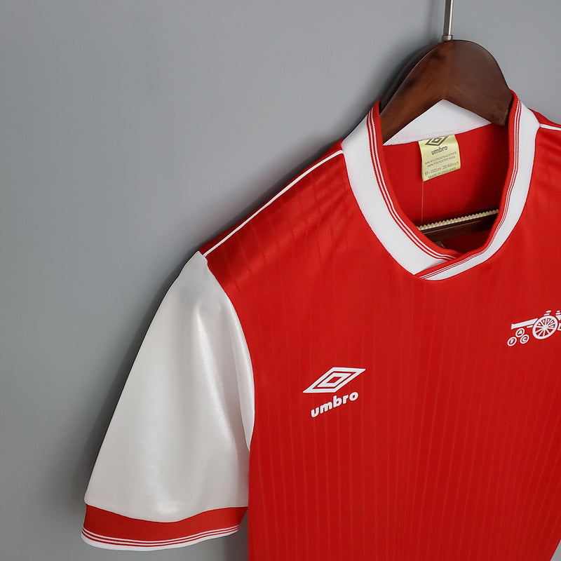 Camisa Arsenal Retrô 1983/1986 Vermelha e Branca - Umbro