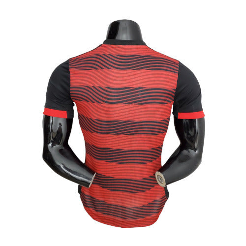 Camisa Flamengo I 22/23 - Vermelha e Preta - Adidas - Masculino Jogador