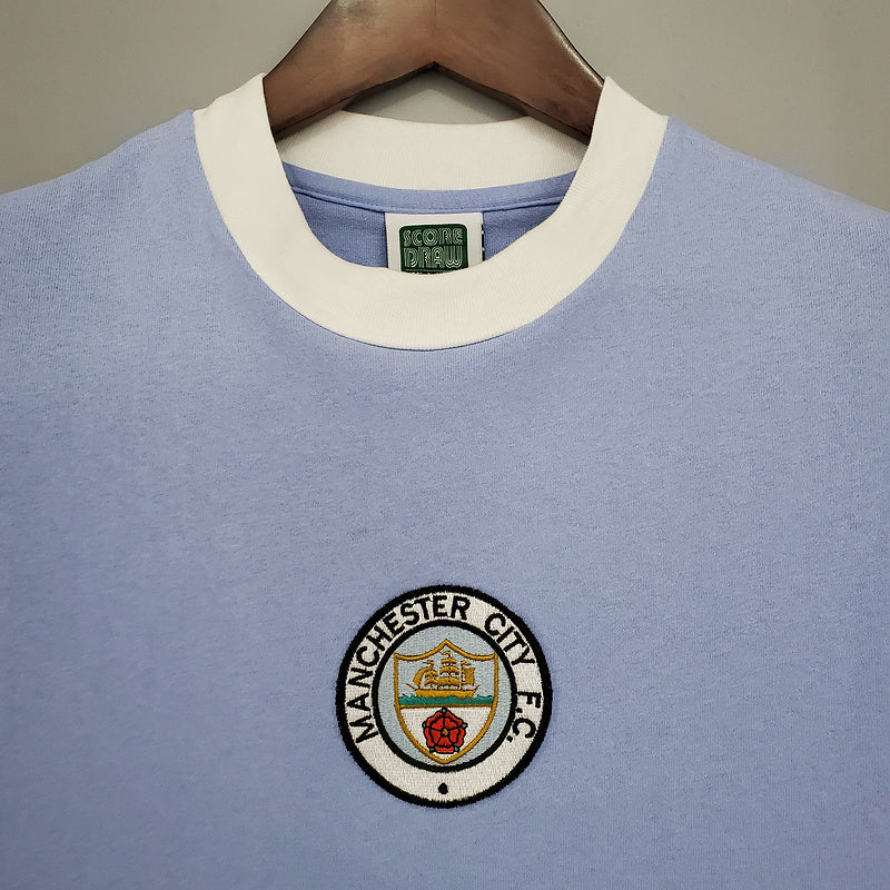 Camisa Manchester City Retrô 1972 Azul