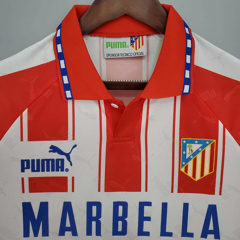 Camisa Atlético de Madrid Retrô 1994/1995 Branca e Vermelha - Puma