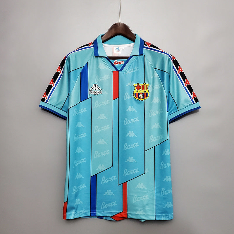 Camisa Barcelona Retrô 1996/1997 Azul Clara - Kappa