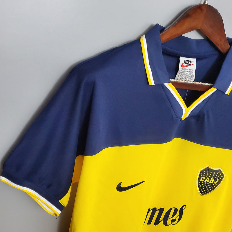 Camisa Boca Juniors Retrô 1999 Azul e Amarela - Nike