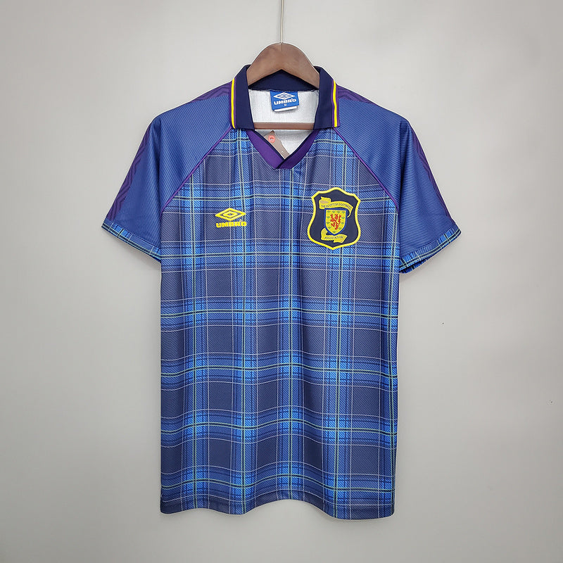 Camisa Escócia Retrô 1994/1996 Azul - Umbro