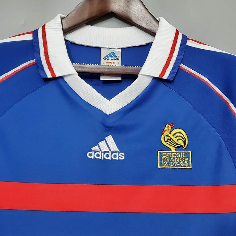 Camisa França Retrô 1998 Azul - Adidas