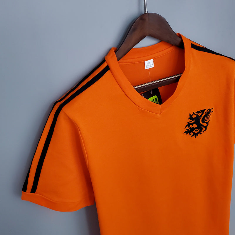 Camisa Holanda Retrô 1974 Laranja