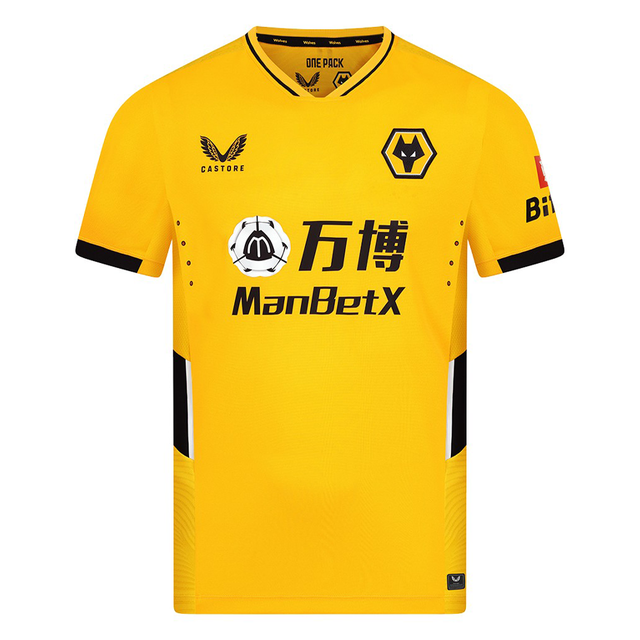 Camisa Wolves I 21/22 Castore - Amarelo