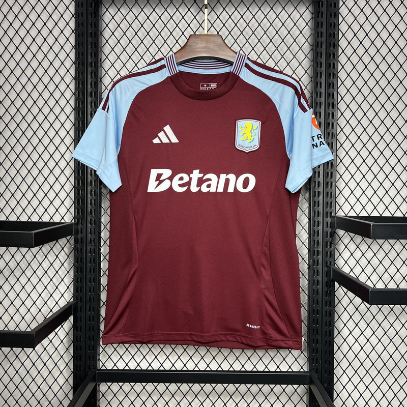 Camisa Aston Villa Home 24/25 - Adidas Torcedor Masculina Lançamento