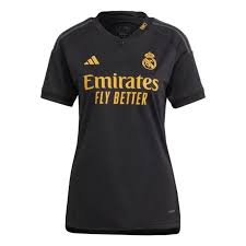 Camisa Real Madrid Feminina III 23/24 Adidas - Preta