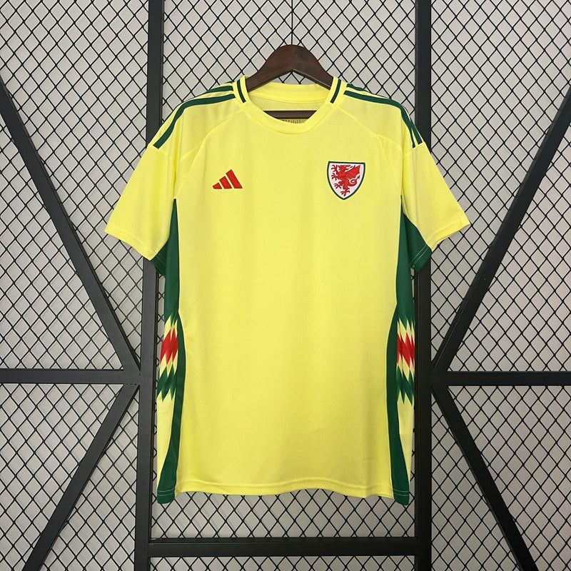 Camisa País de Gales Away 24/25 - Adidas Torcedor Masculina Lançamento