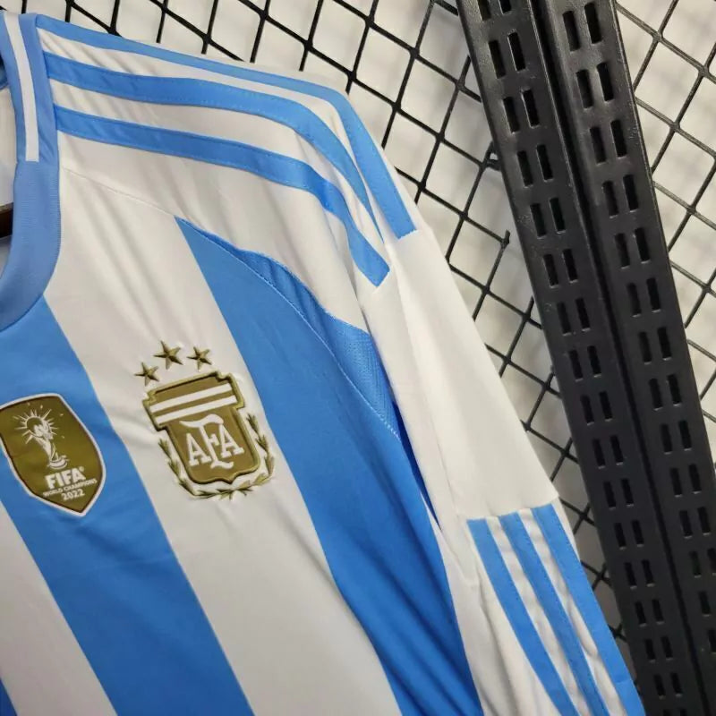 Camisa Argentina Home Manga Comprida 24/25 - Adidas Versão Torcedor