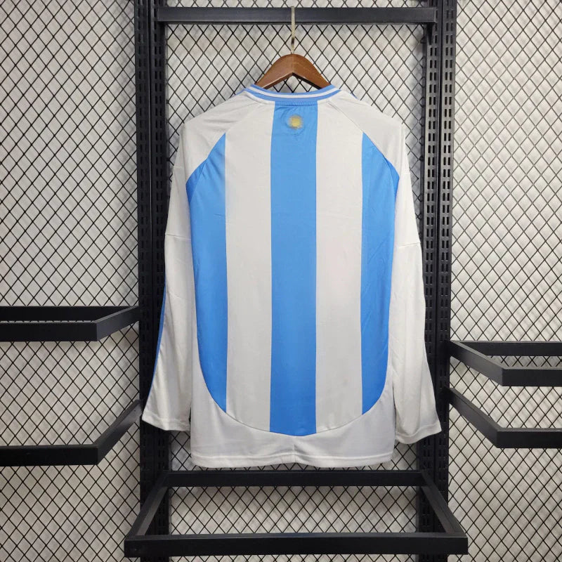 Camisa Argentina Home Manga Comprida 24/25 - Adidas Versão Torcedor