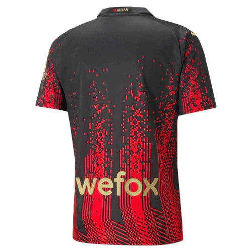 Camisa Milan I 23/24 Puma - Preto e Vermelho